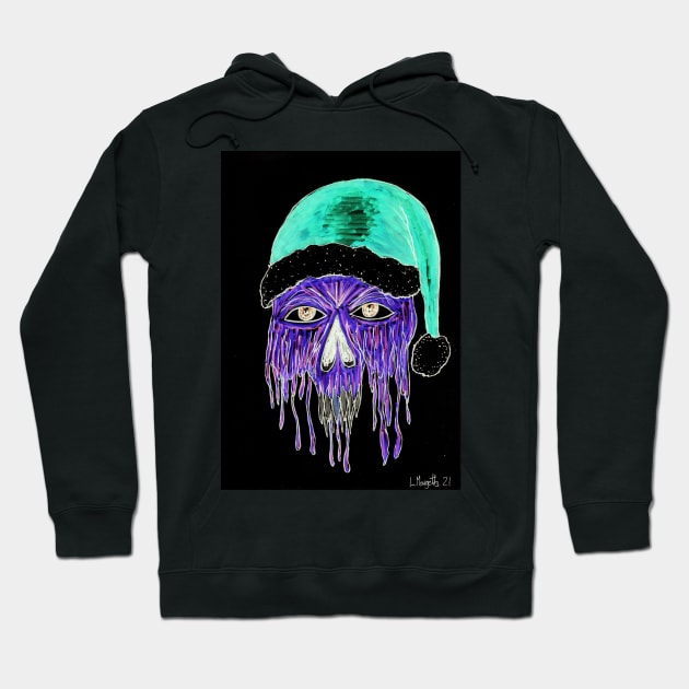 Dripping Purp Santa Hoodie by LukeMargetts